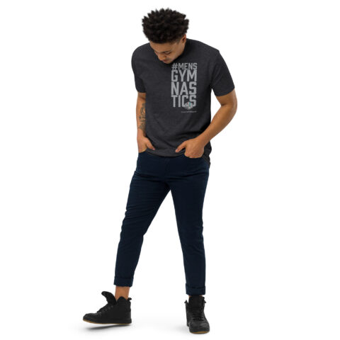Adult #MENSGYMNASTICS premium heavyweight tee